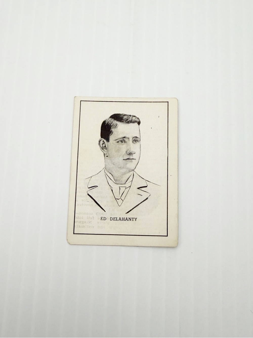 Vintage 1950-56 Callahan Hall of Fame Ed Delahanty Baseball Trading Card